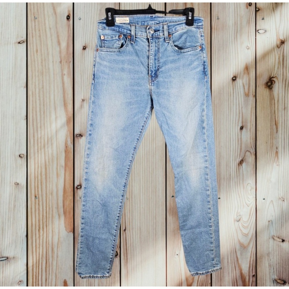 Levis‎ Premium 512 Big E Light Wash Denim Mens Size 28x30
